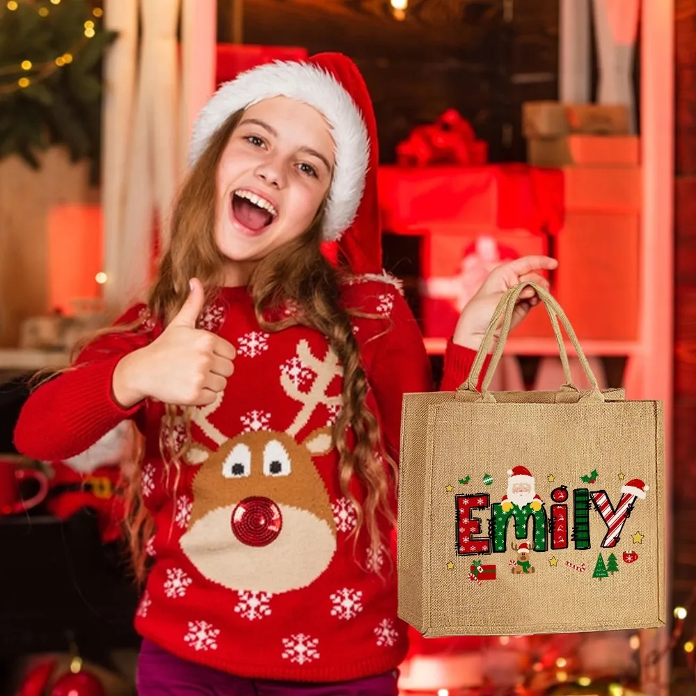 Santa Jute Bag
